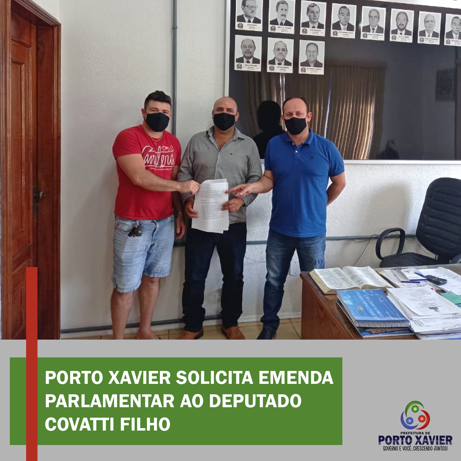 PORTO XAVIER SOLICITA EMENDA PARLAMENTAR AO DEPUTADO COVATTI FILHO 